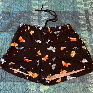 Soma Butterfly Matching Pajama Set top and shorts